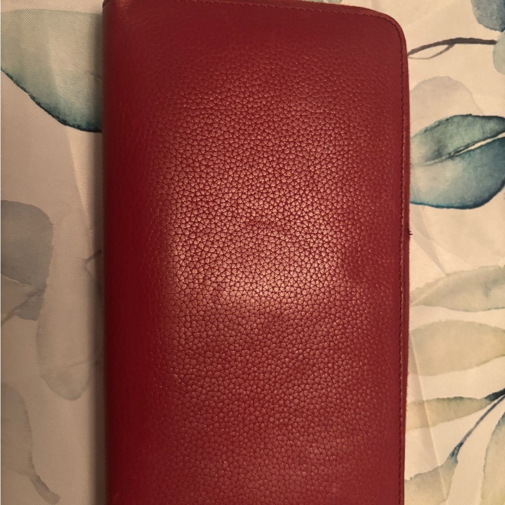 Celine Red Leather Wallet - Picture 4 of 5